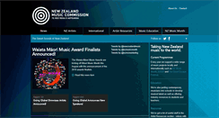 Desktop Screenshot of nzmusic.org.nz